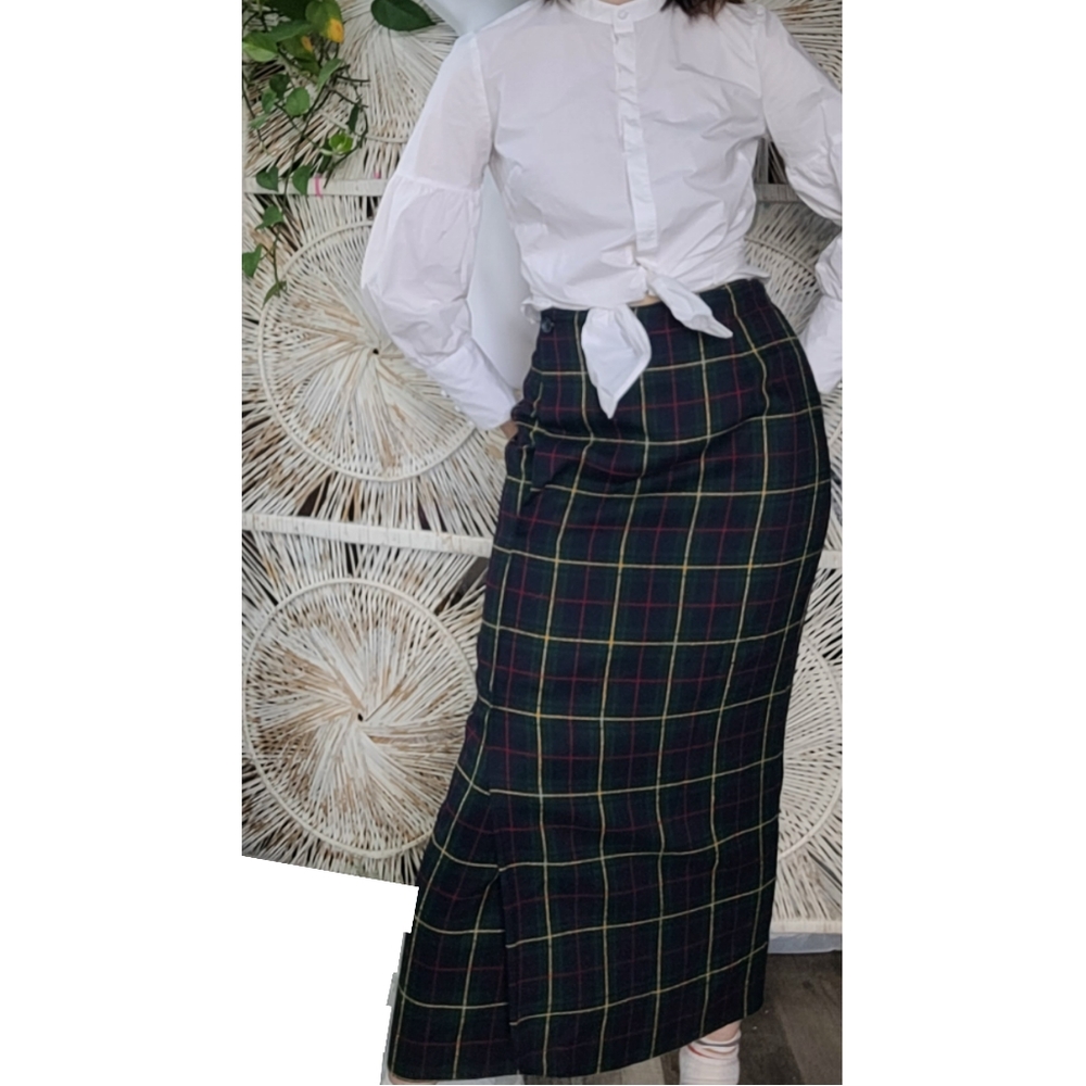 Vintage Plaid Skirt